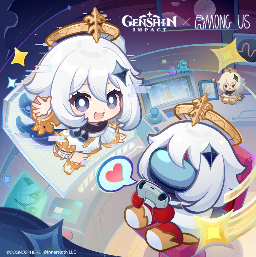 《Among Us》×《原神》联动9月10日开启，免费领派蒙主题装扮