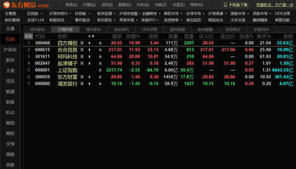 东方财富在哪添加自选股票_如何设置自选股置顶