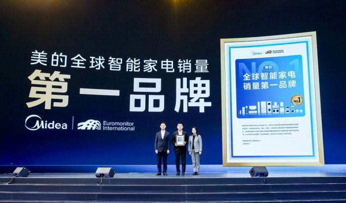 欧睿国际最新数据：美的成为2025年全球智能家电销量第一品牌
