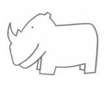 QQ画图红包犀牛怎么画 QQ画图红包犀牛简单画法分享