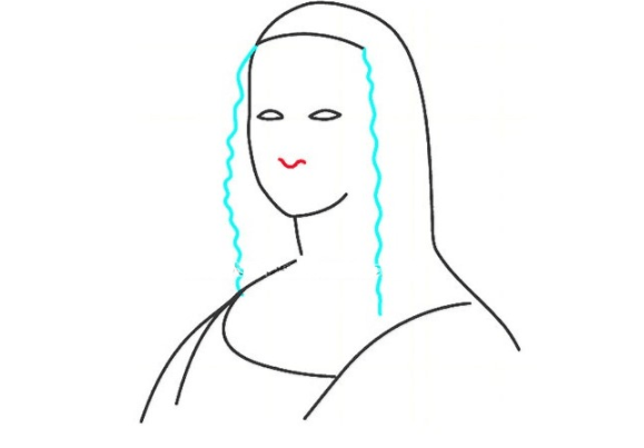 QQ画图红包蒙娜丽莎怎么画 QQ画图红包蒙娜丽莎详细画法
