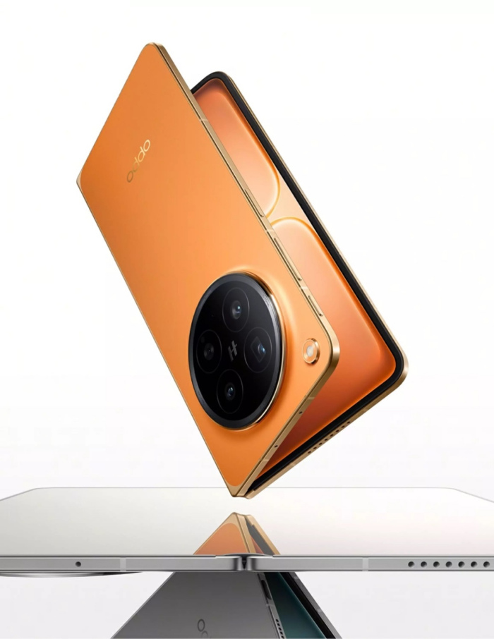 OPPO Find N6预约享多重好礼，共含金橙、原钛和深黑三种配色