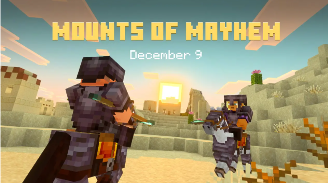 我的世界Mounts of Mayhem12月10日携新内容来袭