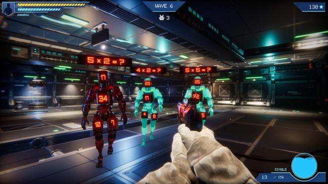 喜欢堡垒之夜的孩子来试试这款算数射击游戏